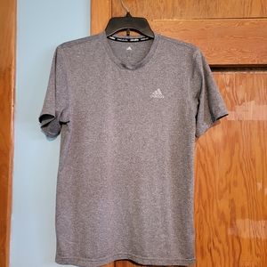 Mens Adidas Climalite Gray T-Shirt Sz small